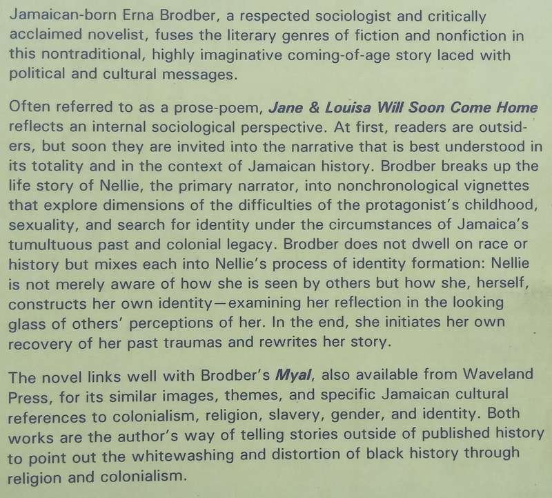Jane & Louisa Will Soon Come Home | Erna Brodber