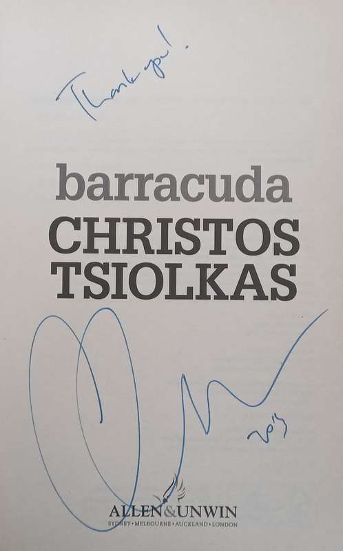 Barracuda (Signed and Dated by Author) | Christos Tsiolkas