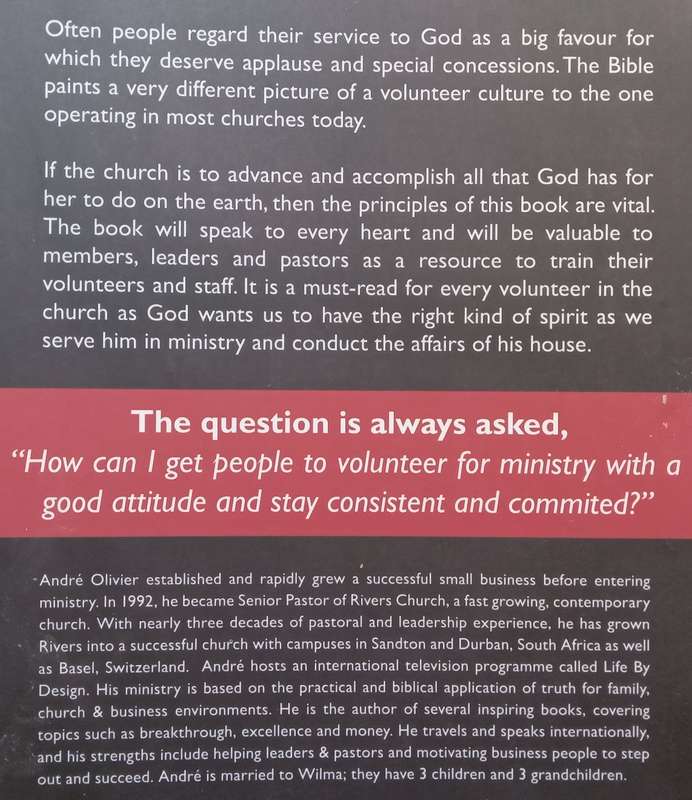 Embracing a Volunteer Spirit: Mobilising People for the Cause of Christ | Andre Olivier