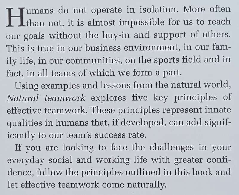 Natural Teamwork: Attain Business Success Using Lessons from Nature (Inscribed by Author) | Verno...