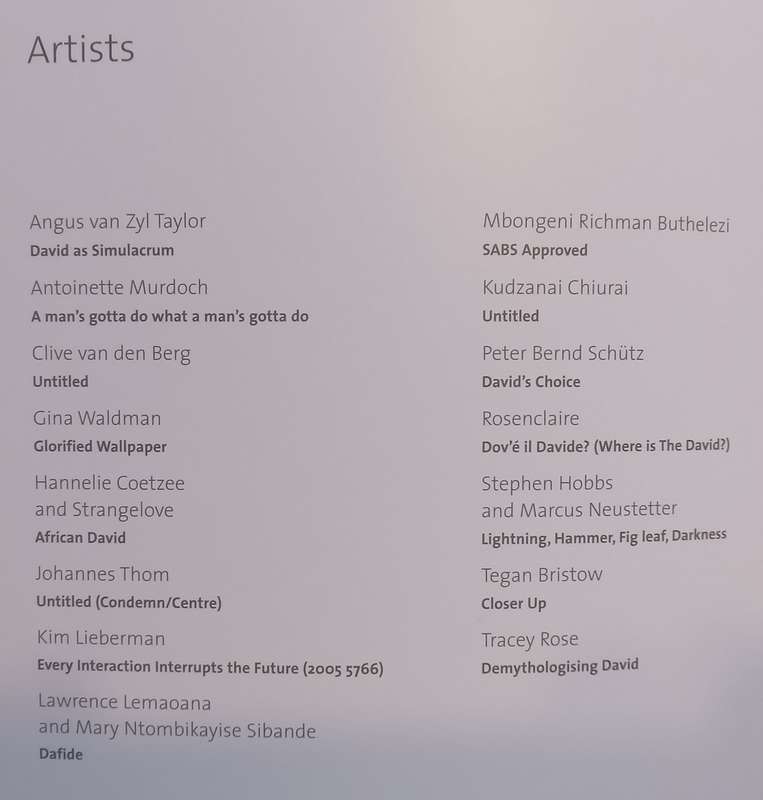 The David Exhibition (Catalogue to Accompany the Exhibition)
