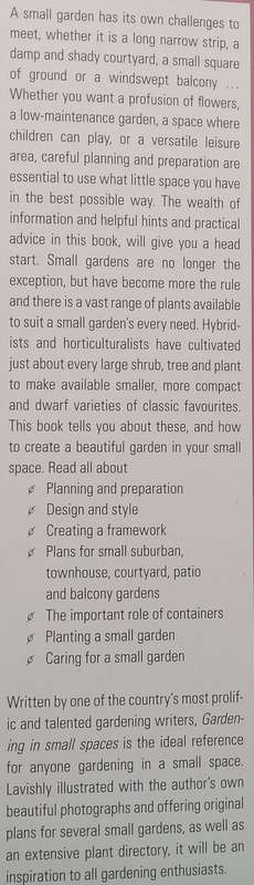 Gardening in Small Spaces | Nancy Gardiner