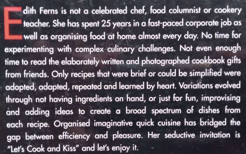 Lets Cook & Kiss: Keep It Short & Simple (With Bookmark) | Edith Ferns
