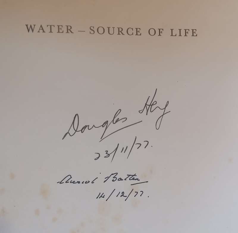 Water: Source of Life (Signed by Author and Illustrator, Inscribed by Illustrator) | Douglas Hey