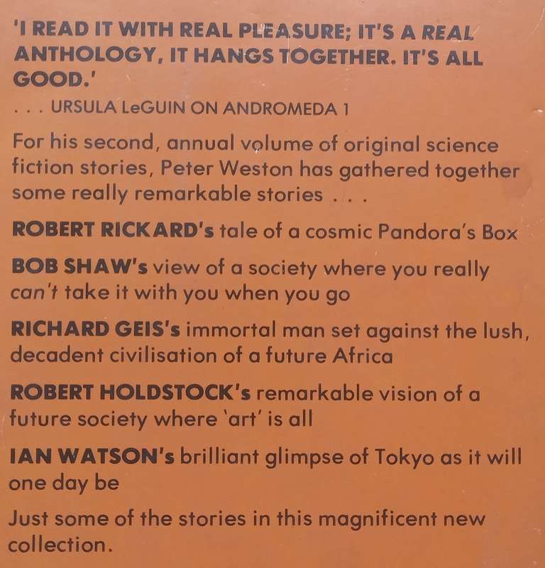Andromeda 2: Original Science Fiction Stories | Peter Weston (Ed.)