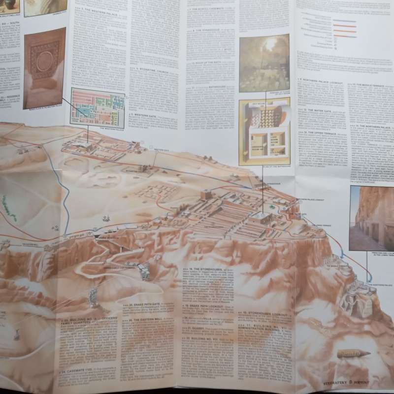 Masada: Panoramic Map, Touring Routes, Historical and Archaeological Description