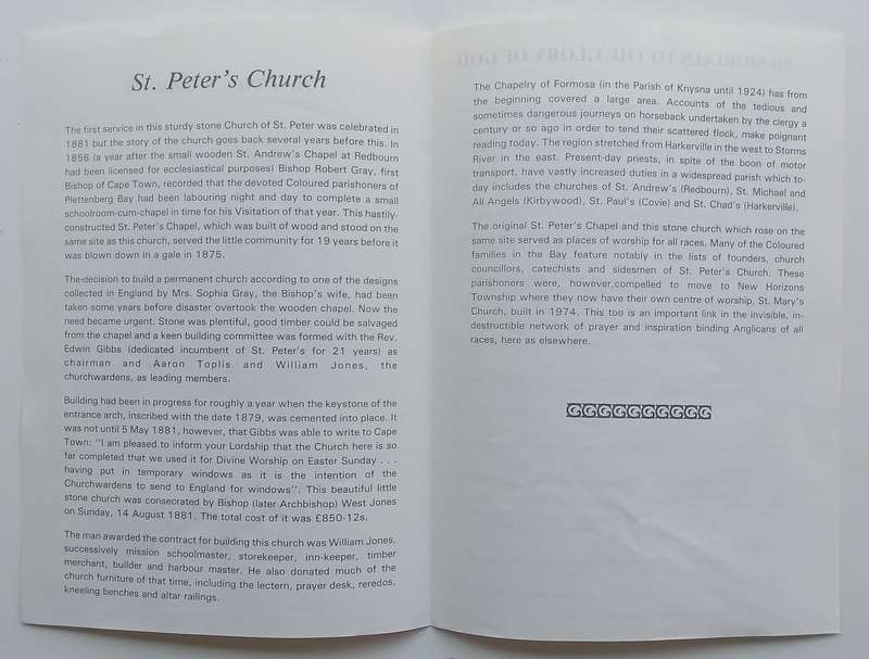 St. Peters Church (Plettenberg Bay Parish of Formosa)
