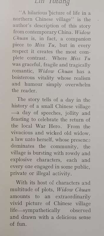 Widow Chuan | Lin Yutang