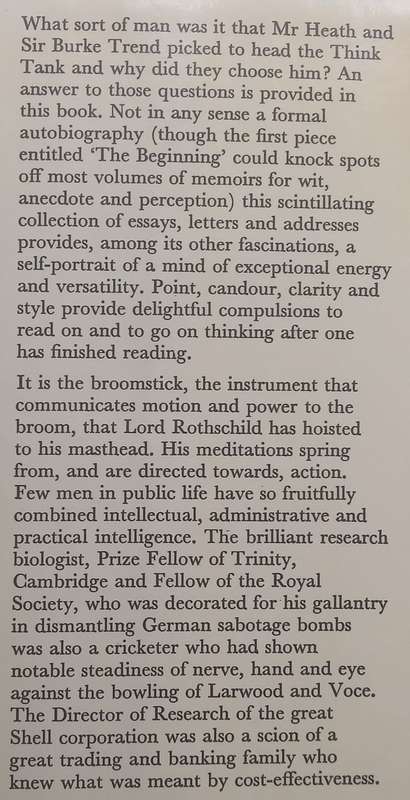 Meditations of a Broomstick | Lord Rothschild