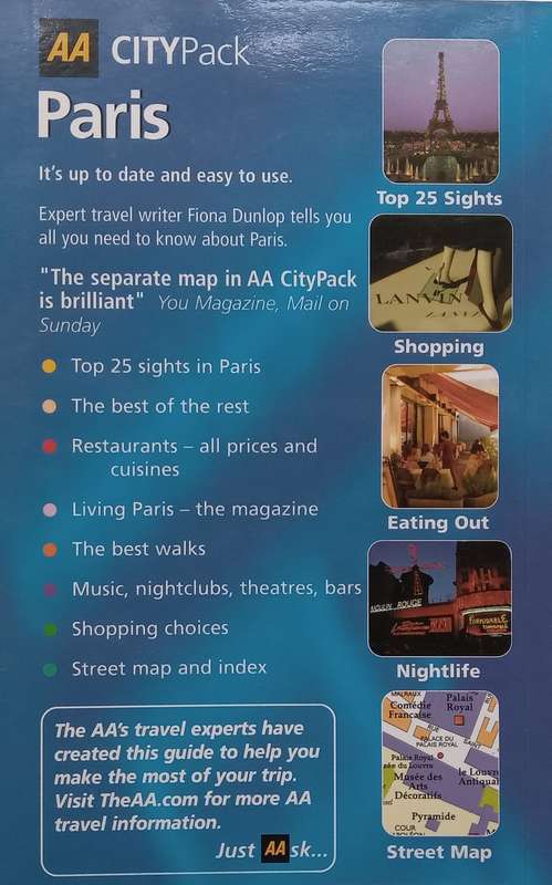 The AA Map & Guide to Paris