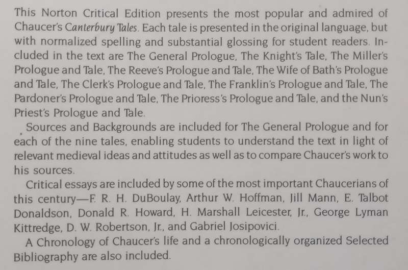 The Canterbury Tales: Nine Tales and the General Prologue | Geoffrey Chaucer