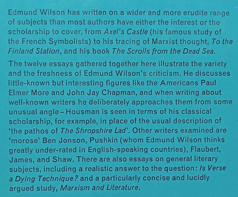 The Triple Thinkers: Twelve Essays on Literary Subjects (Copy of Stephan Gray) | Edmund Wilson