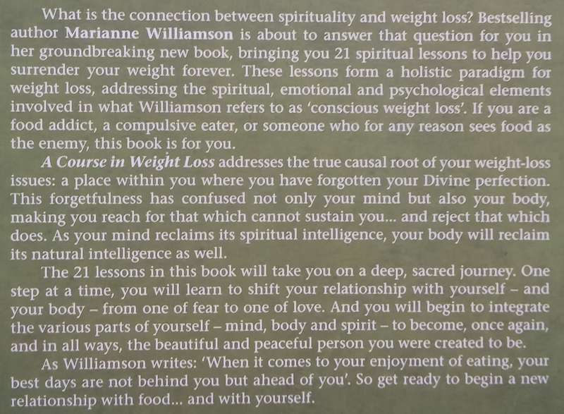 A Course in Weight Loss: 21 Spiritual Lessons for Surrendering Your Weight Forever | Marianne Wil...