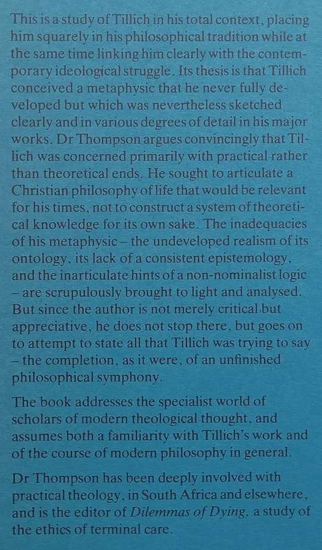Being and Meaning: Paul Tillichs Theory of Meaning, Truth and Logic (Inscribed by Author) | Ia...