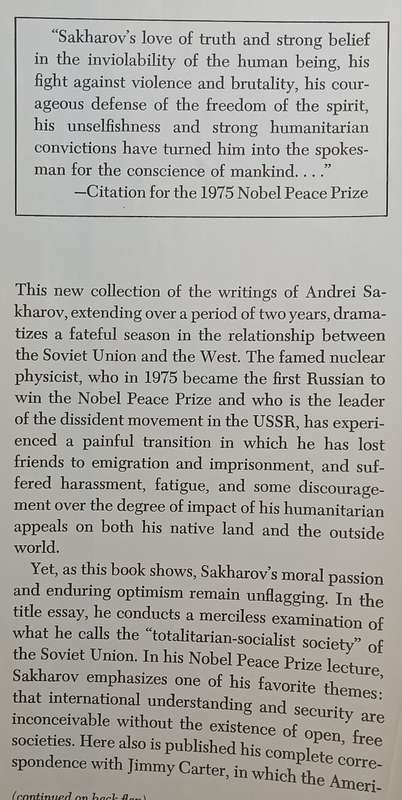 Alarm & Hope | Andrei D. Sakharov