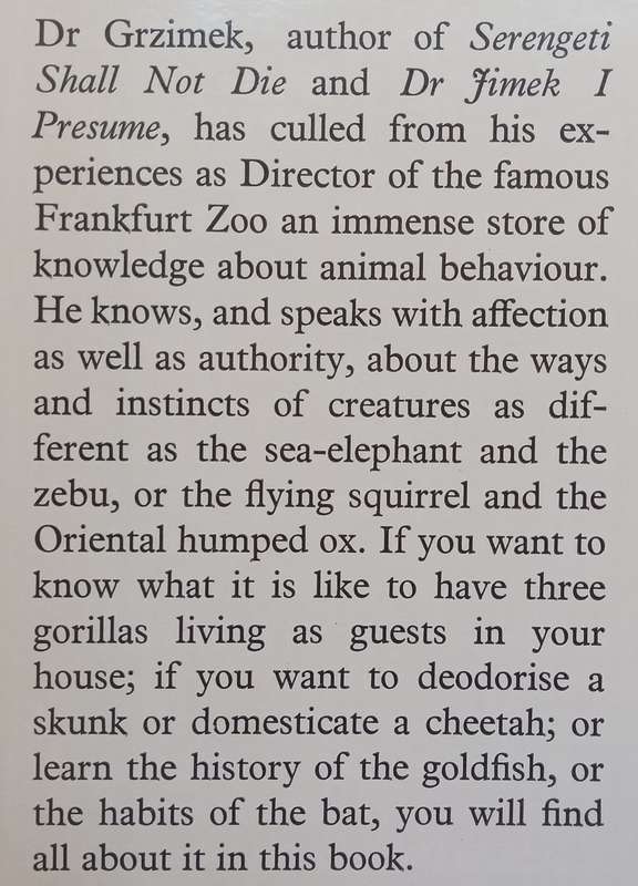 Twenty Animals, One Man | Bernard Grzimek