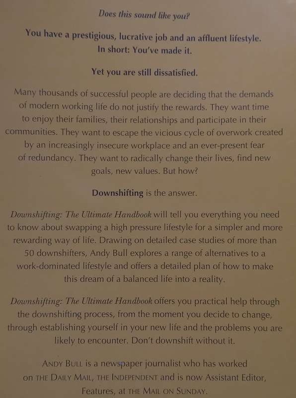 Downshifting: The Ultimate Handbook | Andy Bull