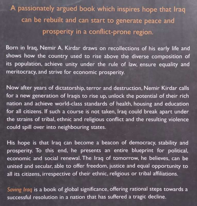 Saving Iraq: Rebuilding a Broken Nation | Nemir Kirdar