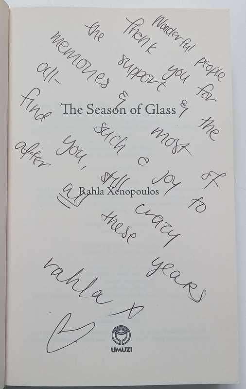 The Season of Glass (Warmly Inscribed by Author) | Rahla Xenopoulos