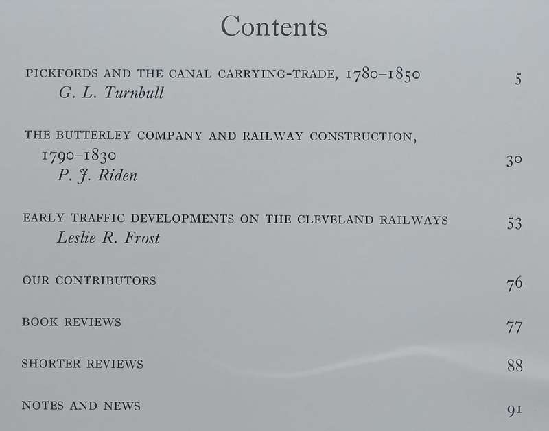 Transport History (Vol. 6, No. 1, March 1971)