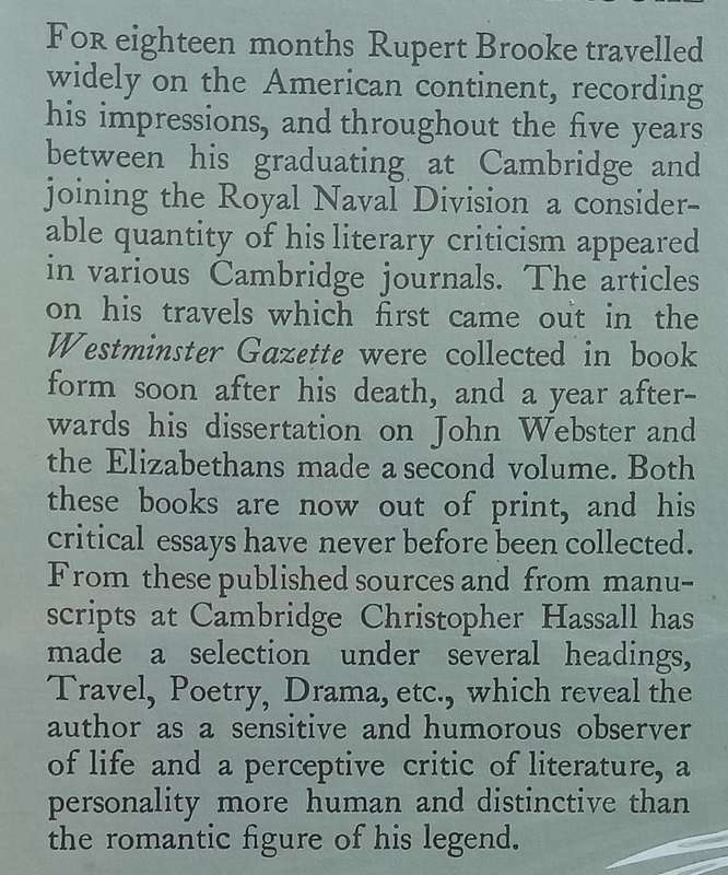 The Prose of Rupert Brooke | Christopher Hassall (Ed.)