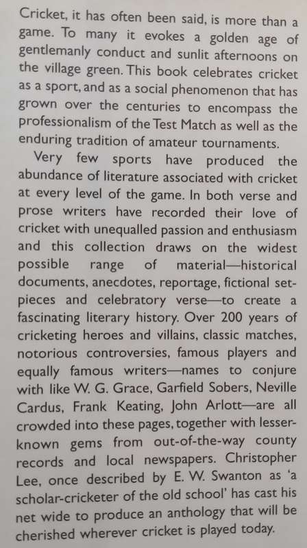 Through the Covers: An Anthology of Cricket Writing | Christopher Lee (Ed.)