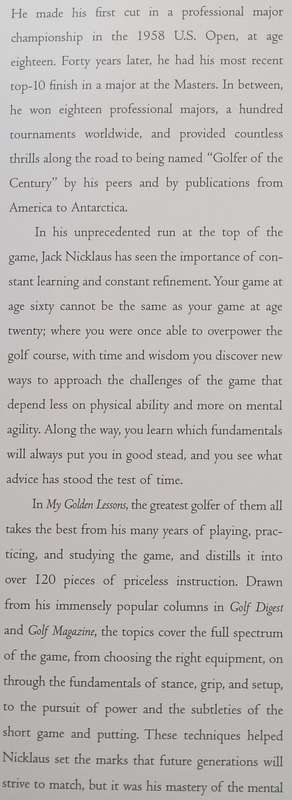 My Golden Lessons | Jack Nicklaus & Ken Bowden