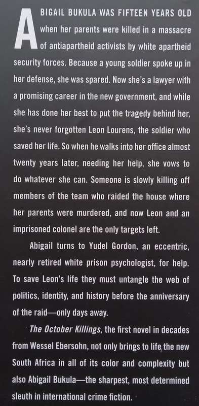 The October Killings (Inscribed by Author) | Wessel Ebersohn