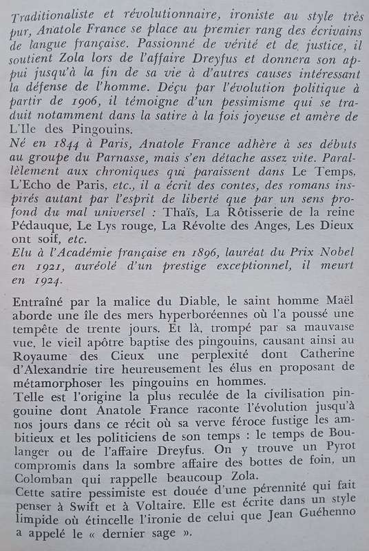 LIle des Pingouins (French) | Anatole France