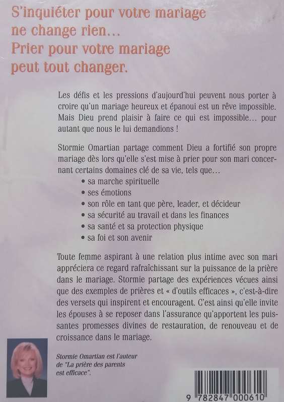La Priere dun Epouse est Efficace (French) | Stormie Omartian