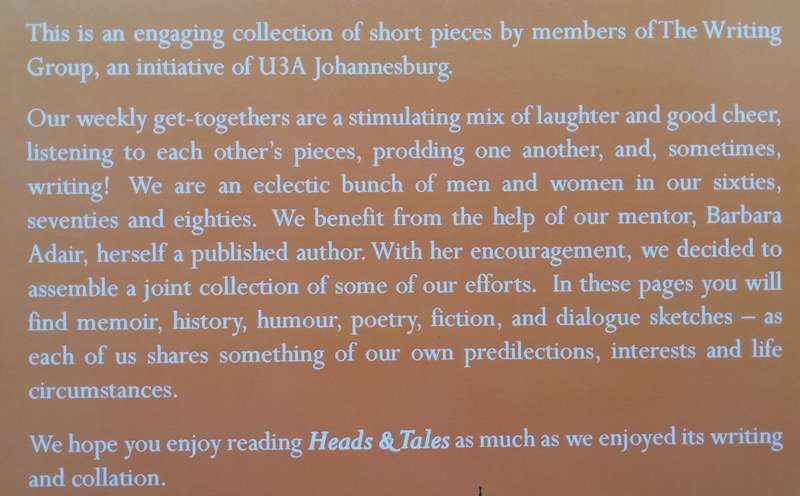 Heads & Tales: A Compilation of Short Stories | The Writing Group
