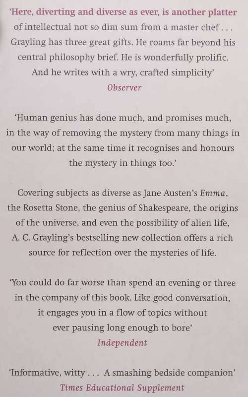 The Mystery of Things | A. C. Grayling