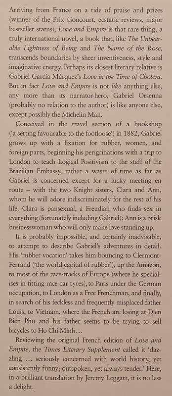 Love and Empire | Erik Orsenna