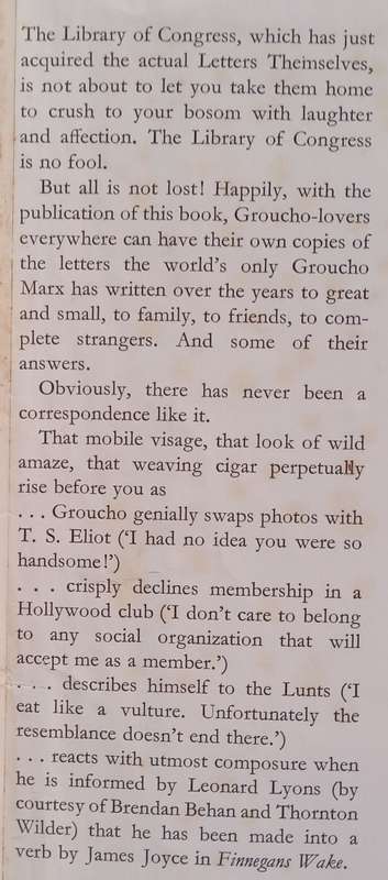 The Groucho Letters: Letters to and From Groucho Marx | Groucho Marx