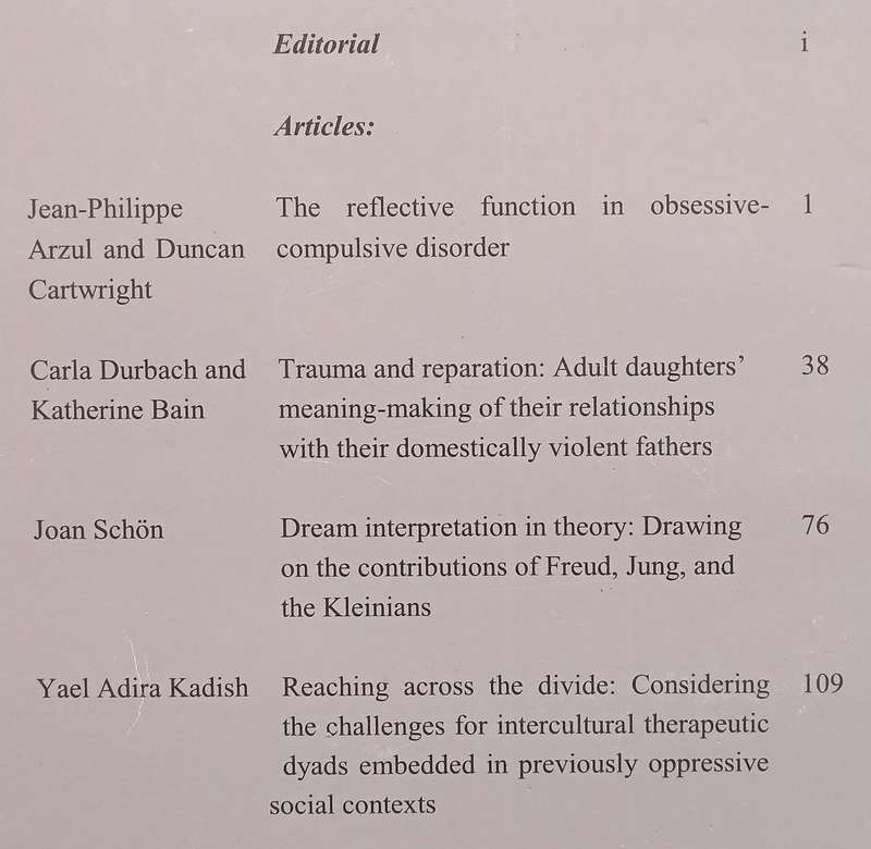 Psycho-Analytic Psychotherapy in South Africa (Vol. 24, No. 1, 2016)