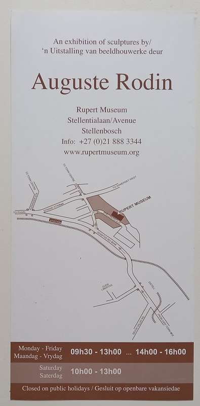 Auguste Rodin (Invitation Card to an Exhibition of his Work)