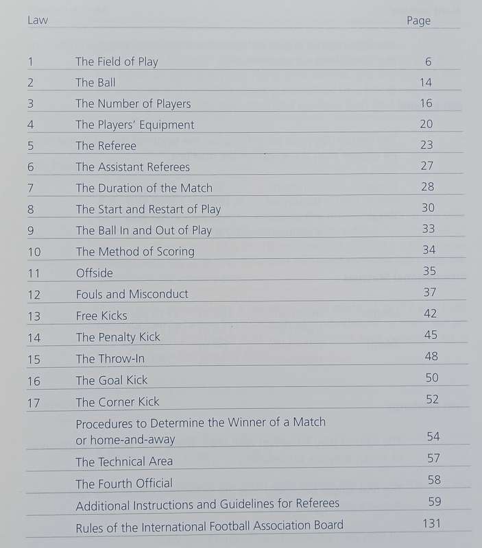 Laws of the Game 2007/2008