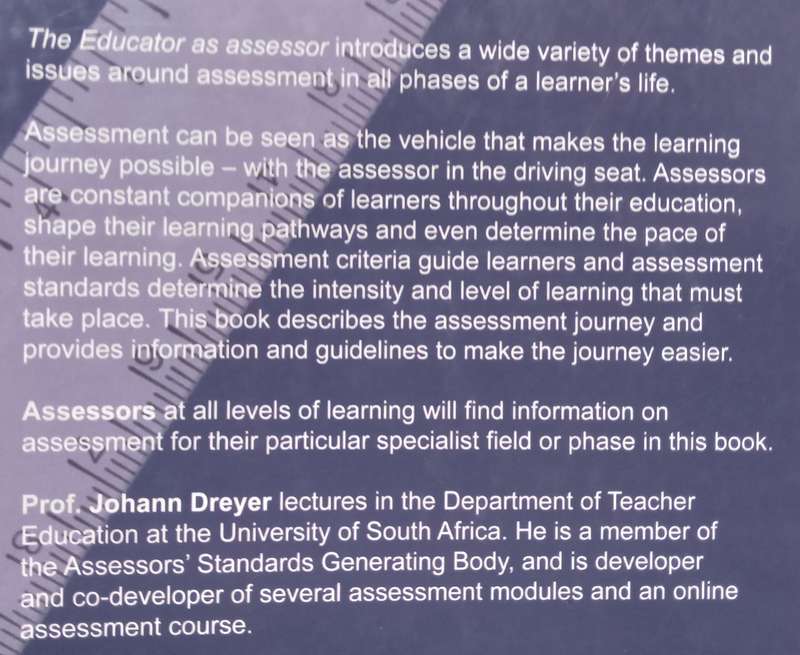The Educator as Assessor | J. M. Dreyer (Ed.)