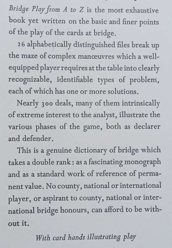 Bridge Play from A to Z | George S. Coffin