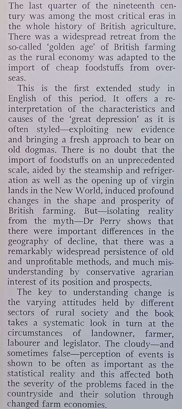 British Farming in the Great Depression, 1870-1914: An Historical Geography | P. J. Perry