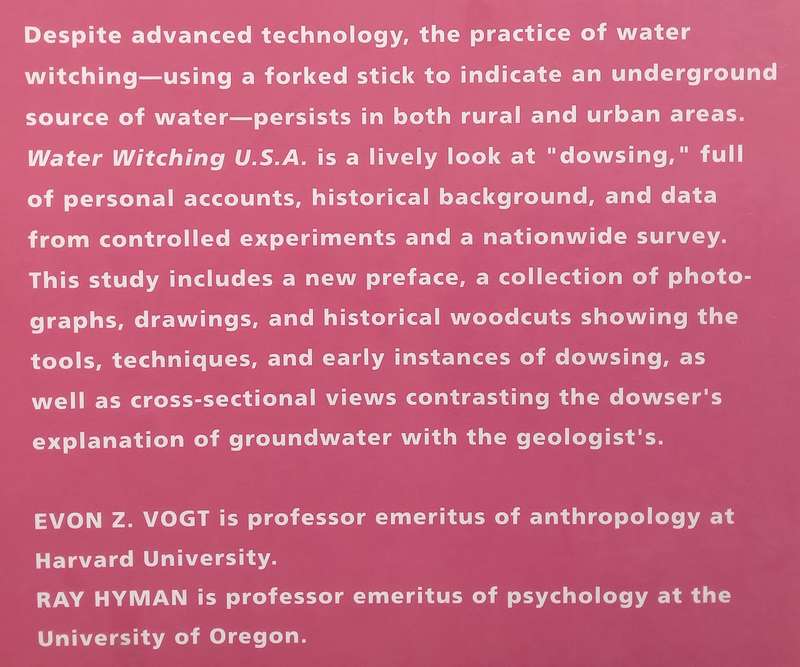 Water Witching USA (2nd Ed.) | Evon Z. Vogt & Ray Hyman