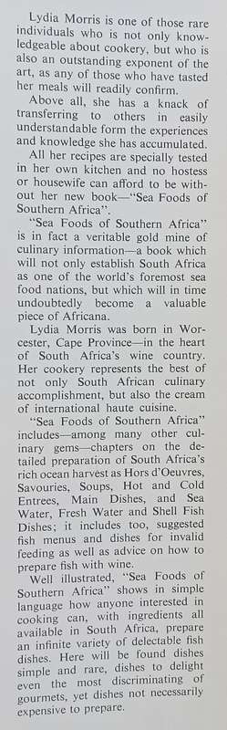 Sea Foods of Southern Africa | Lydia Morris