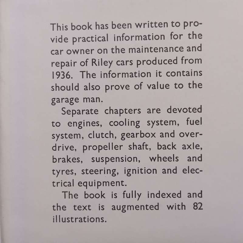 Riley Cars: A Practical Guide Covering All Models from 1936 | S. F. Drake