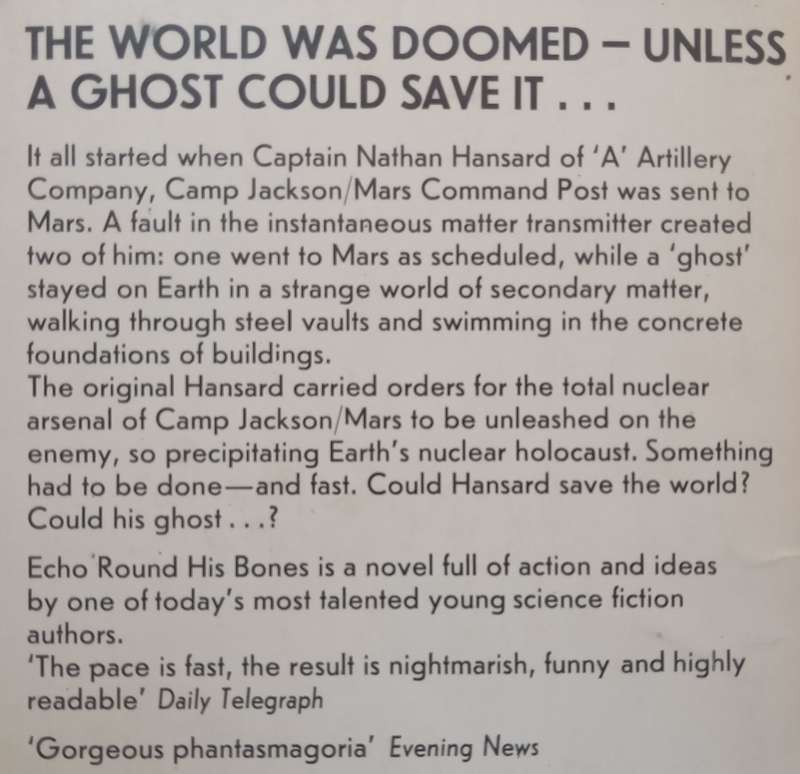 Echo Round His Bones | Thomas M. Disch