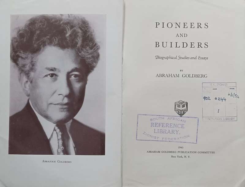 Pioneers and Builders: Biographical Studies and Essays (Published 1943) | Abraham Goldberg