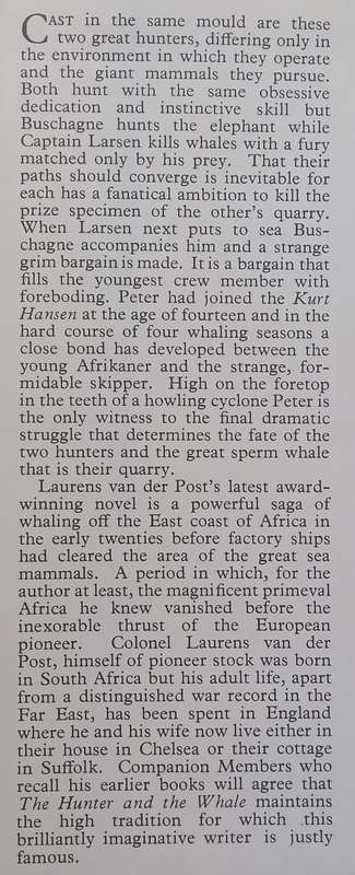 The Hunter and the Whale | Laurens van der Post