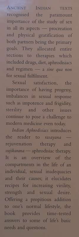 Indian Aphrodisiacs | Dr. Bhagwan Dash & Suhasini Ramaswamy