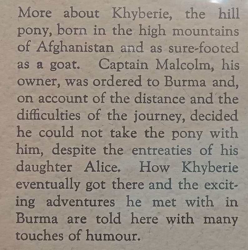 Khyberie in Burma: The Adventures of a Mountain Pony | Major C. M. Enriquez