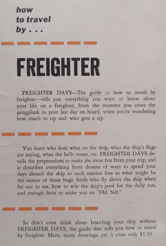 How to Travel by Freighter | Norman D. Ford