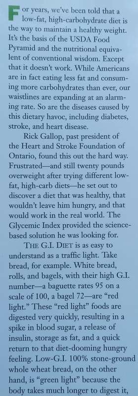 The G.I. (Glycemic Index) Diet | Rick Gallop